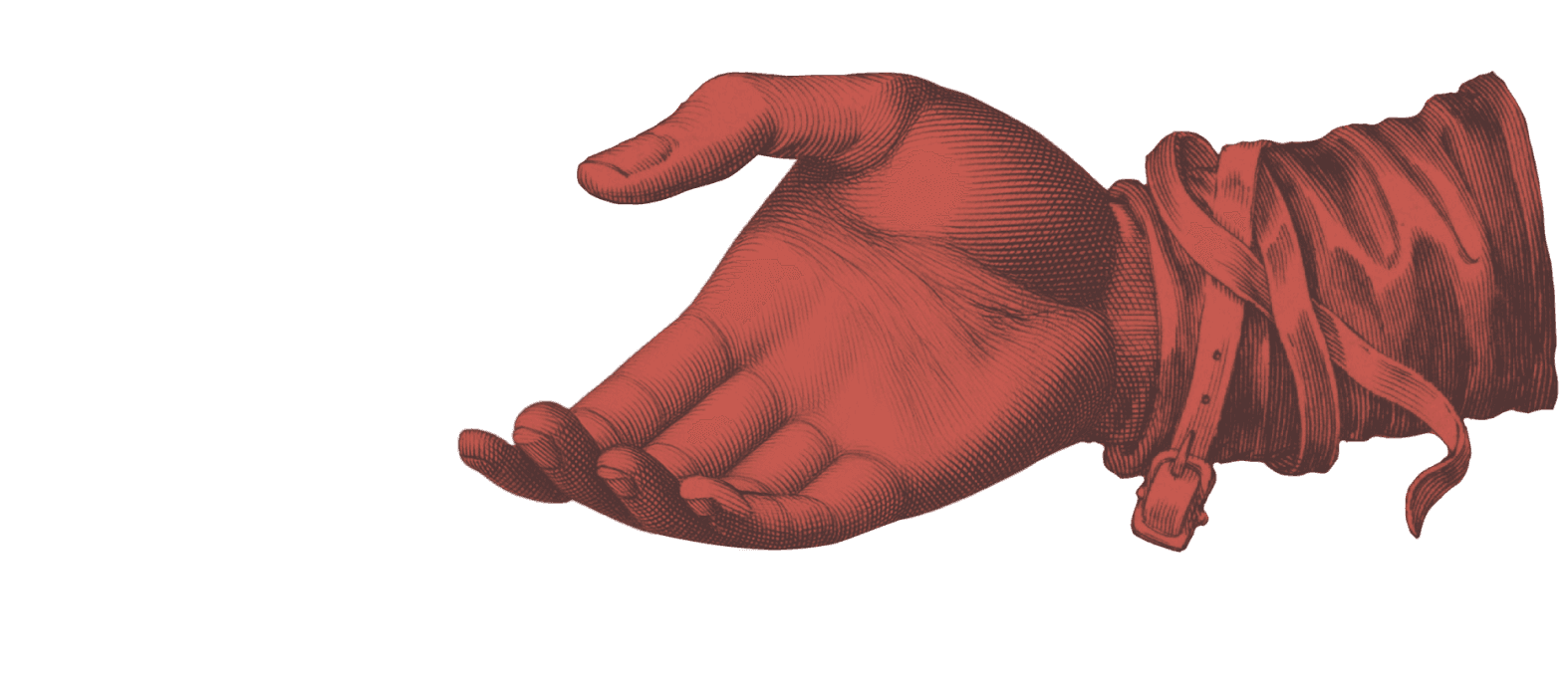 Decorative right hand