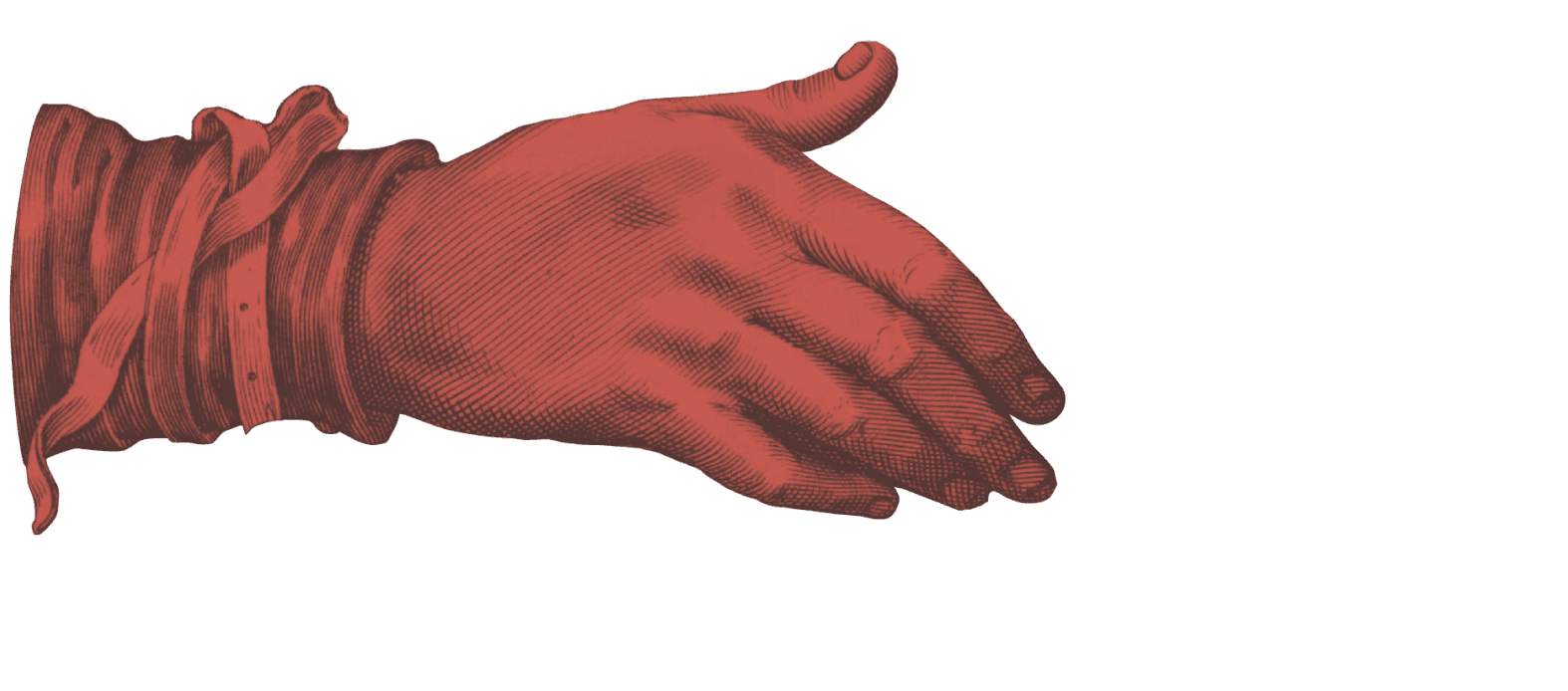 Decorative left hand