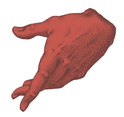 Decorative right hand